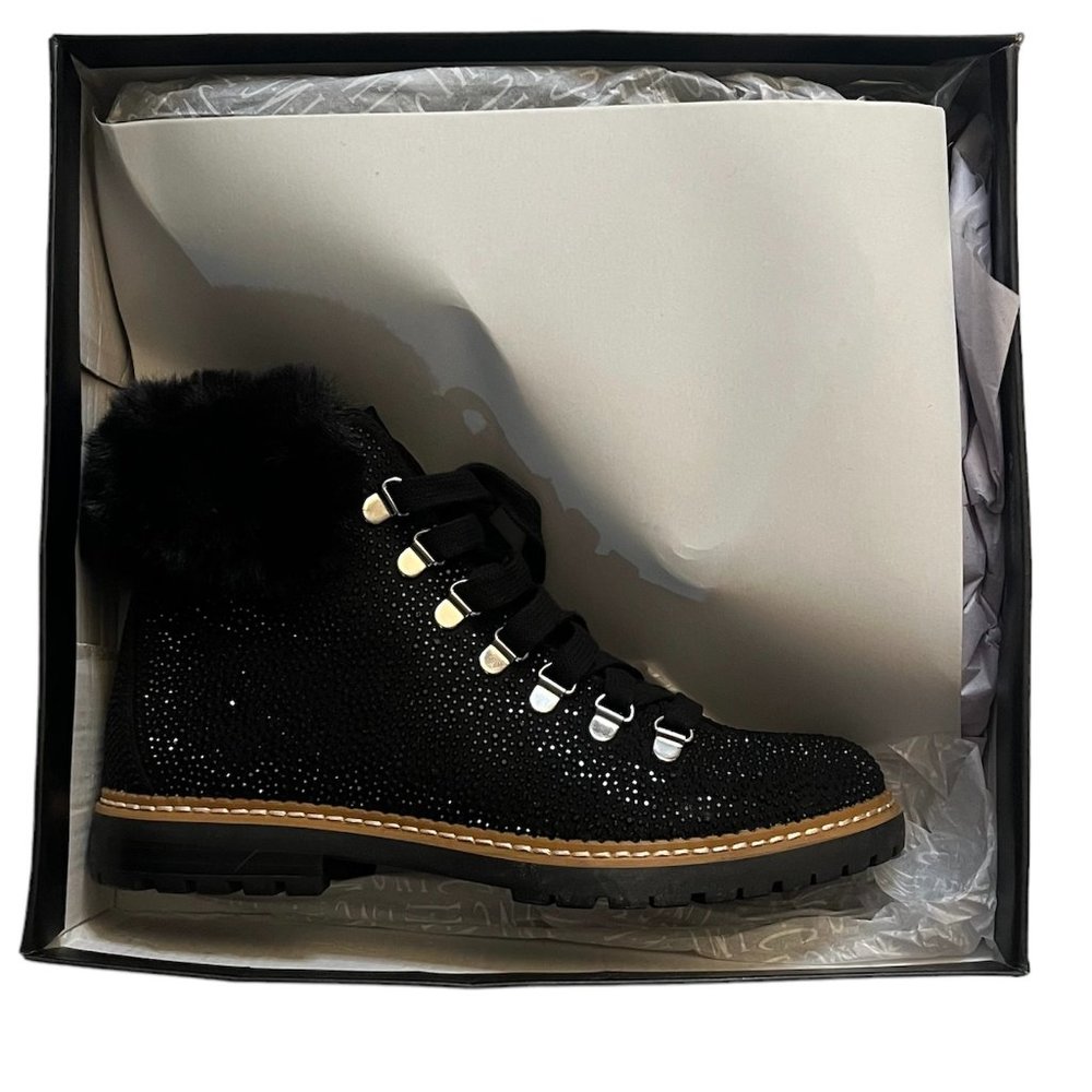 I.N.C. Black Bling Boots Size 7.5